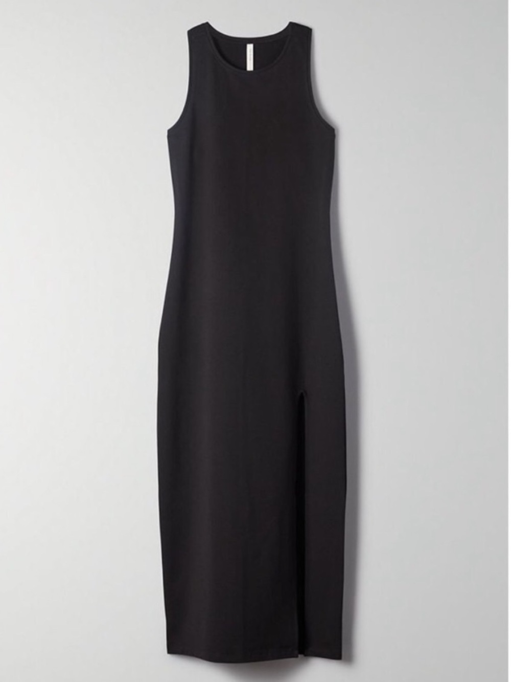 NWT Babaton The Group Melu Racerback Maxi Dress Front Slit Black Medium